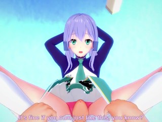 POV Hentai Footjob from Elze Silhoueska from Isekai Wa Smartphone