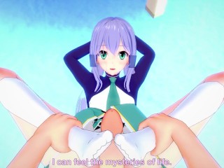 POV Hentai Footjob from Elze Silhoueska from Isekai Wa Smartphone