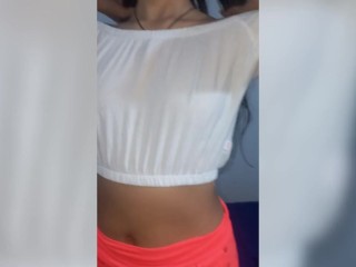 18-year-old stepsister with perfect tits gives me oral and it gets out of control. Amateur homemade