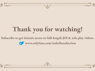 CEI JOI: You'll Eat All Your Cum For Your Mistress Isabella