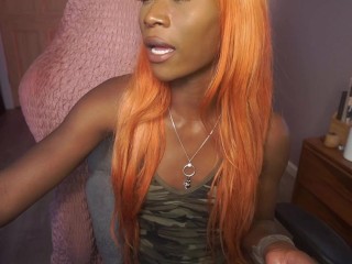 Vanniall Edging Her Huge Cock Til She Cums All Over