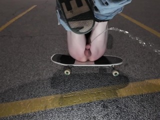 How The Skater Urinates In It's Natural Habitat