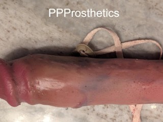 Test fitting 2 cock enlarger prosthetic/sleeves from Etsy and Ebay