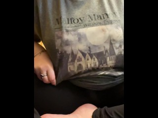 Nymeria Malfoy shows off her perfect feet with grown together toes and spits on them