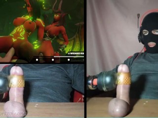 Endurance Test with Clamped Member Post-Orgasm (Wicked R34 Beatbar PMV Compilation)