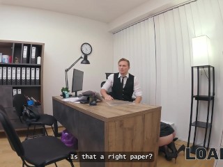 LOAN4K. Sexy gangster wife Maya couldn’t resist and jumped on a big dick to get a loan