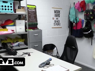 Pervz - Petite Blonde Vixen Chanel Camryn Flaunts Her Luscious Round Ass For The Security Officer