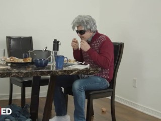 MILFED - Franco Styles Gets His Cock Sucked By Gilf Anneke Van Buren Making His Eyes Roll Back