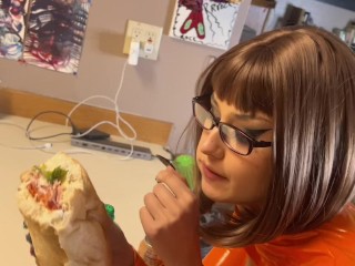 Velma Devours a Massive Sandwich and gets Gassy and Bloated! (ASMR, Wet Farts, Burping) PREVIEW