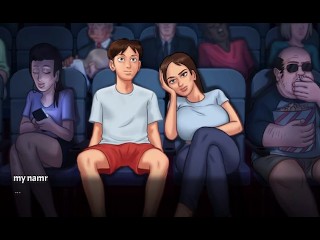 Dabby and anon go to flim hall to saw flim then after some time dabby in mood in summer time saga ne