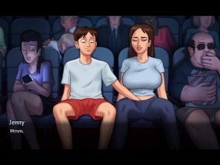 Dabby and anon go to flim hall to saw flim then after some time dabby in mood in summer time saga ne