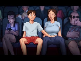 Dabby and anon go to flim hall to saw flim then after some time dabby in mood in summer time saga ne