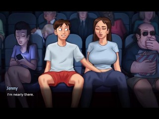 Dabby and anon go to flim hall to saw flim then after some time dabby in mood in summer time saga ne