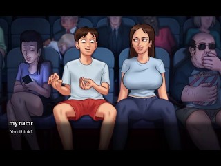 Dabby and anon go to flim hall to saw flim then after some time dabby in mood in summer time saga ne