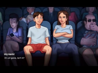 Dabby and anon go to flim hall to saw flim then after some time dabby in mood in summer time saga ne