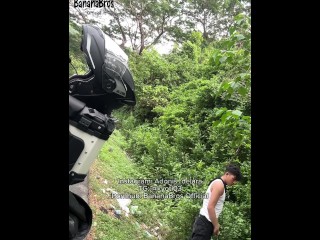 OUTDOOR JAKOL! Inabutan nanaman ako ng libog habang nag ddrive, kaya huminto ako muna at nagjakol