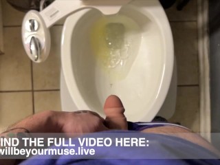 Slo-mo FTM Packer Peeing POV