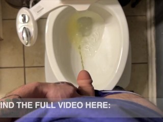 Slo-mo FTM Packer Peeing POV