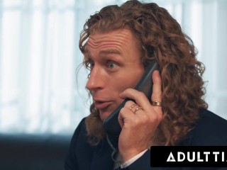 ADULT TIME - Curvy Girl Karla Lane CAUGHT Fucking Cheating Boss By Big Naturals Wife Sarah Arabic!