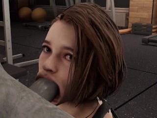 Jill Valentine Threesome Anal - Resident Evil Hentai Cartoon