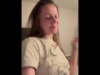 She looked innocent, but turned out to be a real slut! With talk