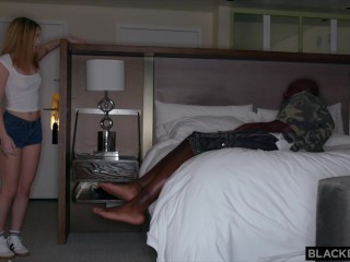 BLACKEDRAW Tiny Little Blonde Becky Summer Gets Pounded By His Massive BBC