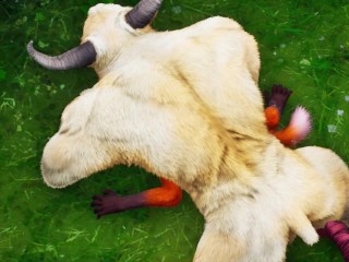 Minotaur fuck furry Foxy Girl and Tiger Girl in the rain - romantic fun