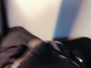 精液貫通オナニー♡下着越しにちんちんなでなでしてたら気持ちよくなちゃって.....♡