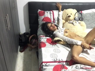 I dildo my pussy thinking about my lover at my husband's house