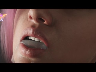 Cyberpunk 2077 Girl Shows What Her Cum-Filled Holes Are Capable Of