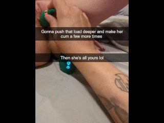 "No Please Don't Cum In Me!" Roommates Cheating Girlfriend Bred on Snapchat