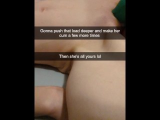 "No Please Don't Cum In Me!" Roommates Cheating Girlfriend Bred on Snapchat