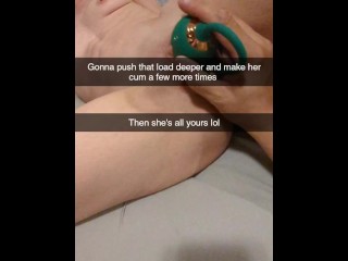 "No Please Don't Cum In Me!" Roommates Cheating Girlfriend Bred on Snapchat
