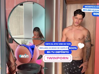 My brother's girlfriend gets a lot of cock when we're left alone - Danner Mendez & Daniela Andrea