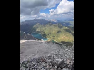 I sucked his dick on a via ferrata in the Alps