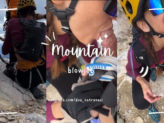 I sucked his dick on a via ferrata in the Alps