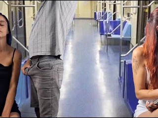 Boquete no ônibus em público!