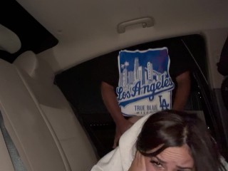 A quickie in the backseat