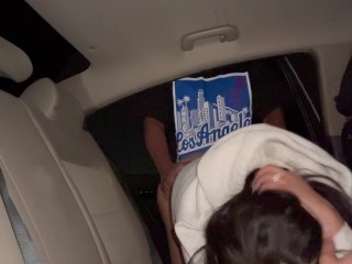 A quickie in the backseat