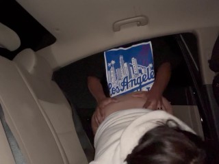 A quickie in the backseat