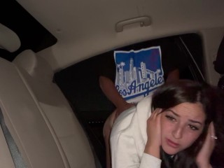 A quickie in the backseat