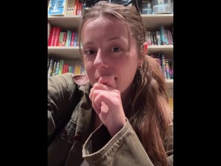 Trying Not To Cum In The Bookstore While Hunting For Smut 💦😈