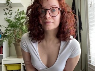 Cutting off 6 inches of hair nude - cutting my hair to shoulder length - veggiebabyy