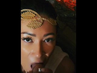 Bound Priestess Becomes Willing Prey