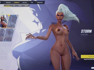 Marvel Rivals Nude Storm Costumes Showcase