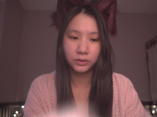 Cute Asian Girl Kitty Cat Cosplay ASMR - read with me onii-chan! - Ezra 9-10