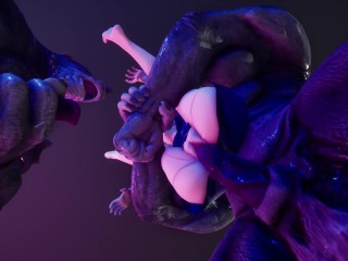 Furry with huge horse dildos | two in one ass girl sex bot