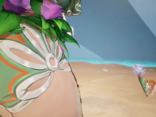 HULK SMASHES SQUIRREL GIRLS PUSSY IN THE BEACH