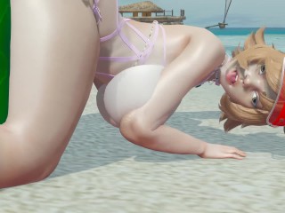 HULK SMASHES SQUIRREL GIRLS PUSSY IN THE BEACH