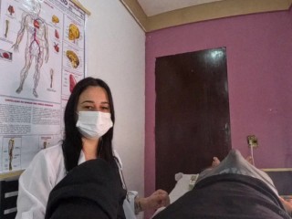 unexpected erection in front of the nurse